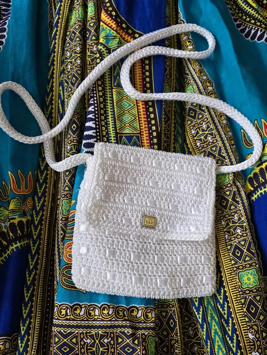 The Sak White Crochet Crossbody with Braided Strap - Picture 1 of 6